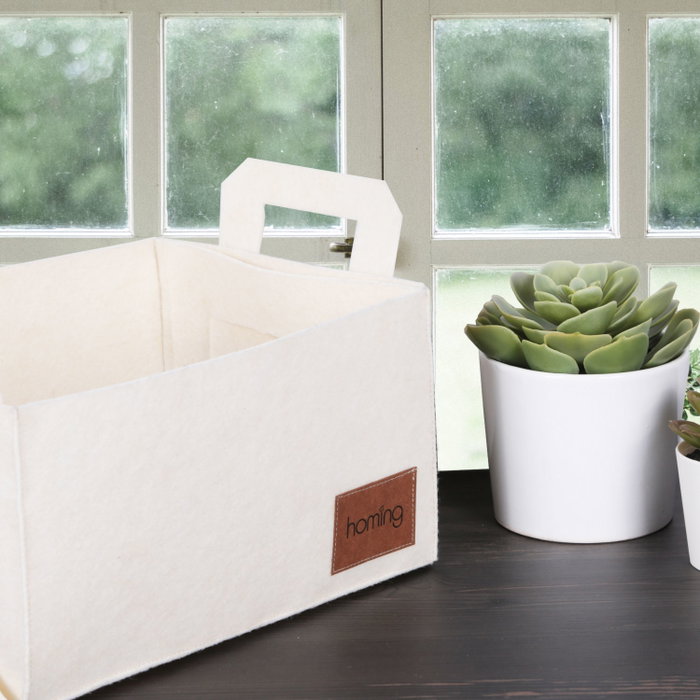 Aberto Design Organizador de Escritorio de Fieltro Crema HMY - 6266 Aberto Design Organizador de Escritorio de Fieltro Crema HMY - 6266